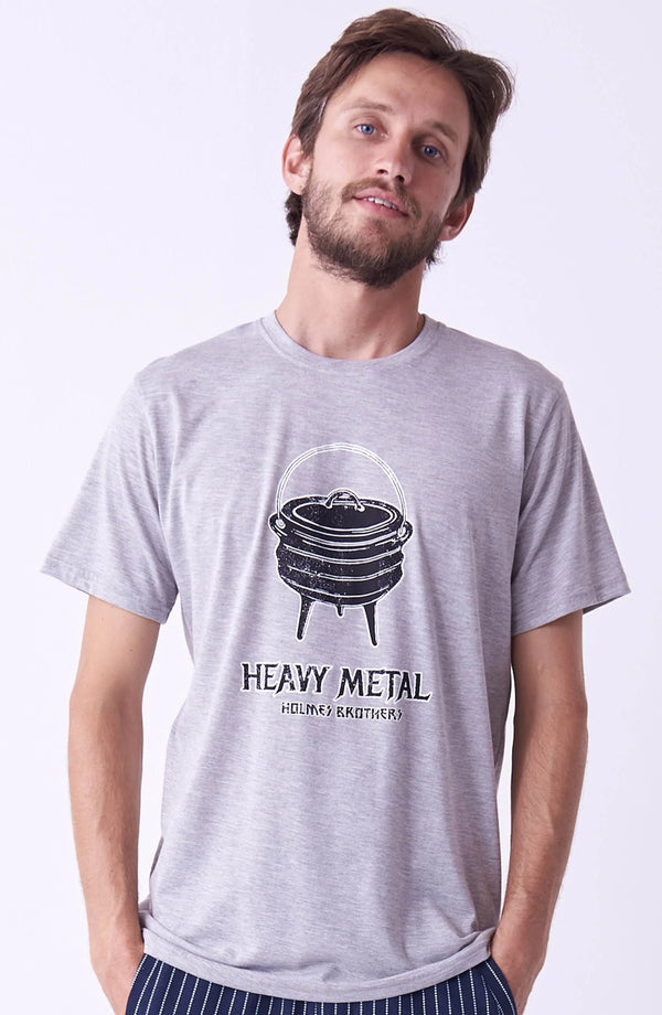 Holmes Bros Tee-Shirt Heavy Metal Dirsty Grey