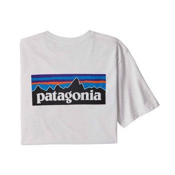 Patagonia T-Shirt Men's P-6 Logo Responsibili-T White